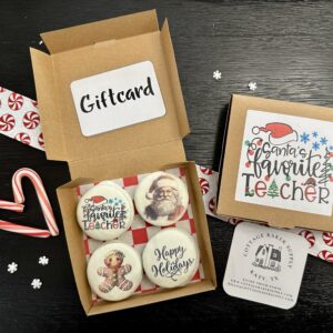 Santa’s Favorite Teacher Boxed White Fudge Oreos
