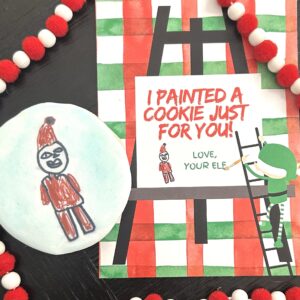 Elf Printed Artwork Cookies