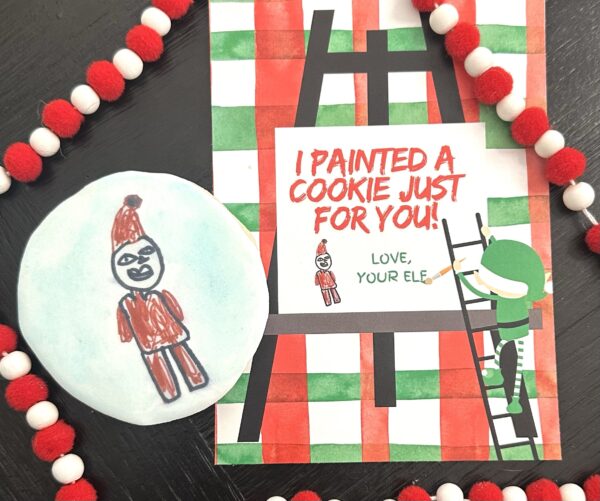 Elf Printed Artwork Cookies