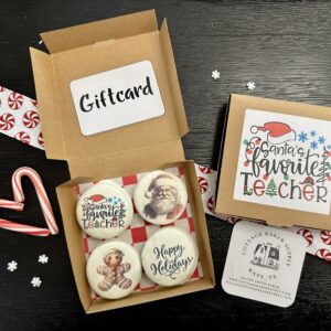 Santa’s Favorite Teacher Boxed White Fudge Oreos