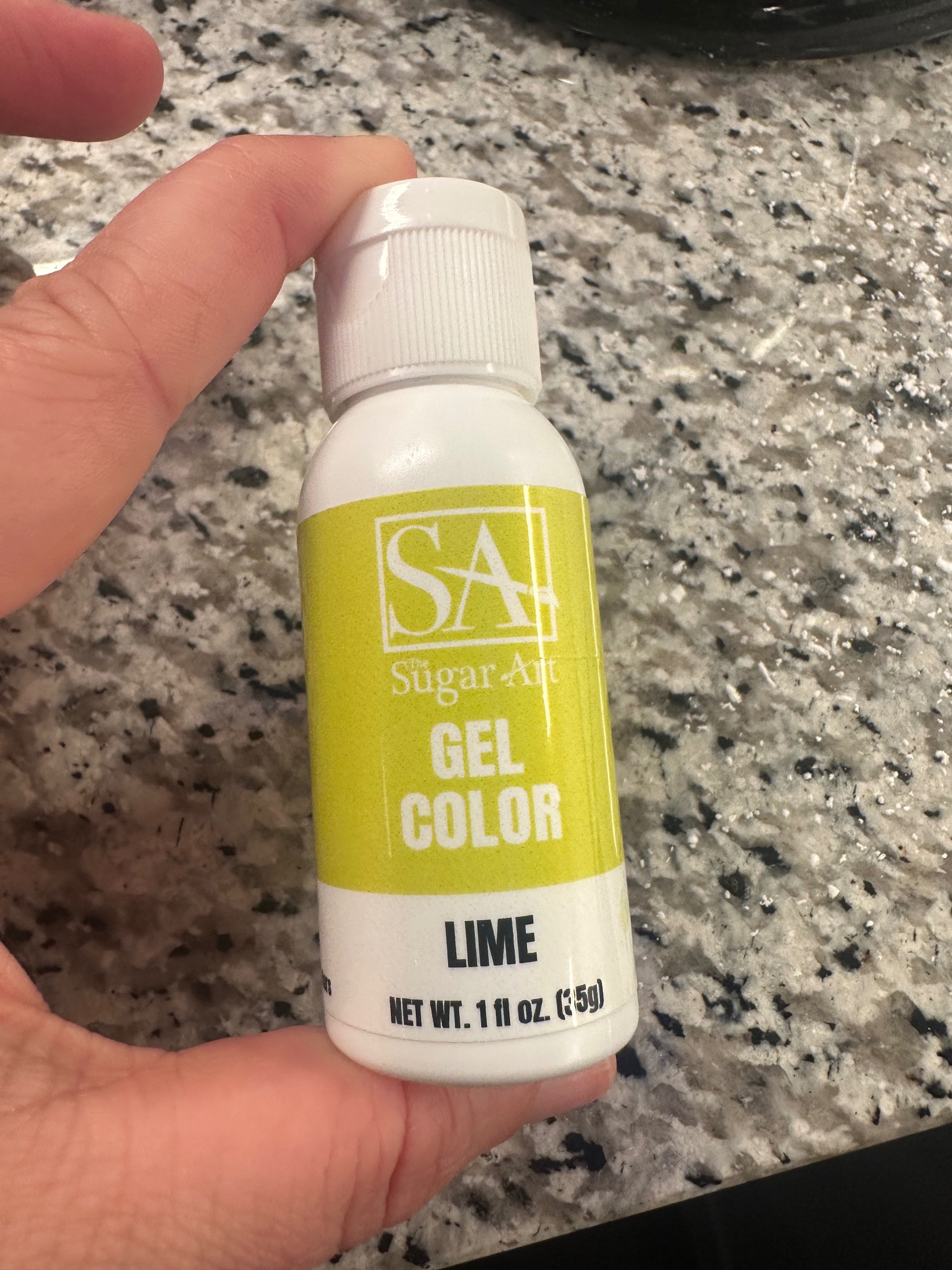 The Sugar Art lime green gel food coloring