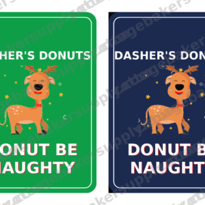 Dasher's Donuts Elf Set — Printable Gift Tags + Box Stickers - Image 4