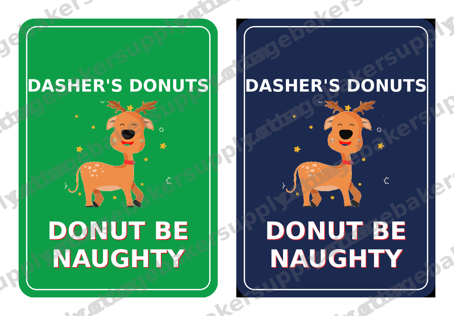 Dasher's Donuts Elf Set — Printable Gift Tags + Box Stickers - Image 4