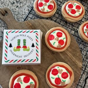 North Pole Pizza Elf Set — Printable 3x3 Box Labels + Eddie Print File - Image 3