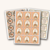 Printable fall gift tag bundle showing three sheets: checkered turkey tags, "A Homemade Treat for Someone Sweet" tags, and "Happy Fall" pumpkin tags