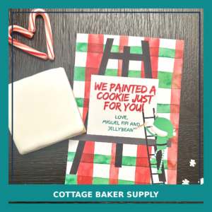 Personalized "My Elf Painted a Cookie" Backer Card – Printable Elf on the Shelf Prop (5x7)