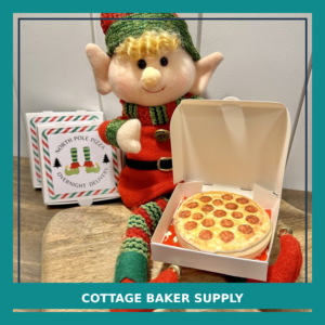 North Pole Pizza Elf Set — Printable 3x3 Box Labels + Eddie Print File